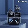 Choice  M100 ENC Ear Clip LED Digital Display Earphones Wireless Bluetooth Headphones Noise Cancelling Touch Control